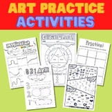 Printable Art Activities & Practice Pack For Kids