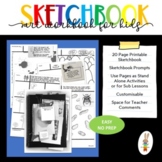 Printable Art Lessons - Sketchbook Prompts