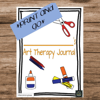 Preview of Printable Art Therapy Journal for Counseling or Social Groups