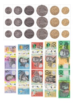 australian dollar notes and coins