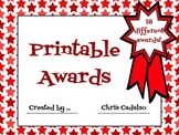 End of the Year Awards Certificates - Printable
