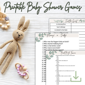 Preview of Printable Baby Shower Games