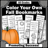 Autumn Fall Back to School Night Activities Bookmarks to C
