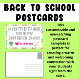 Printable Back to School Postcard