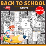 Printable Back to school Activities & Games - Mega Bundle 