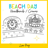 Printable Beach Day Crowns | Beach Day Party | Summer Hat 