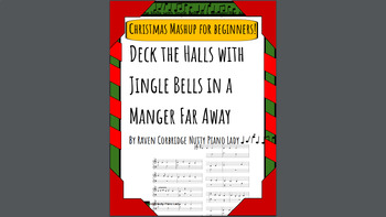 Preview of Printable Beginner Christmas Piano Bundle! (Songs, games, quizes and more)