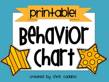 Printable Behavior Management Charts