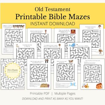 printable bible mazes