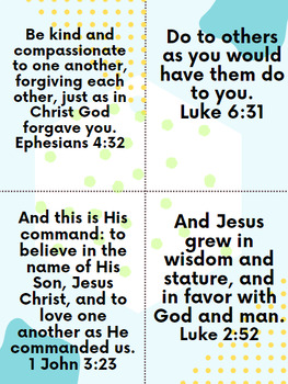 Preview of Bible Verse Memorization Curriculum for the WHOLE YEAR!