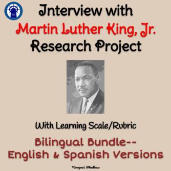 Preview of Printable Bilingual Bundle:  An Interview with Dr. Martin Luther King
