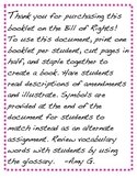 Printable Bill of Rights Booklet for Elementary
