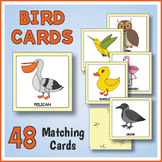 Printable Bird Memory Matching Card Game