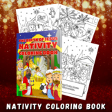 Printable Birth of Jesus Nativity Coloring Book (Christmas