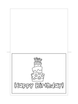 Printable Birthday Cards for Students, Teachers, and Coworkers | TpT