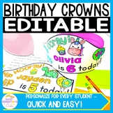 Happy Birthday Crown Class Birthday Card Birthday Hat Temp