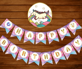 Preview of Printable Birthday banner