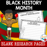 Printable Black History Writing Pages: Student Reflection 