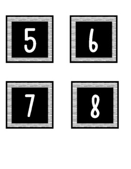 printable black white number 1 50 by my school decor tpt