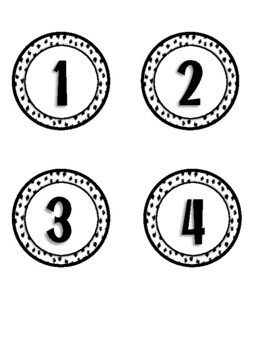 printable black white numbers 1 50 by my school decor tpt