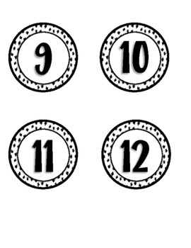 printable black white numbers 1 50 by my school decor tpt