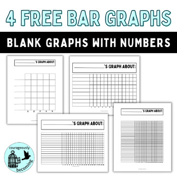 Preview of FREE Printable Blank Bar Graphs with Numbers