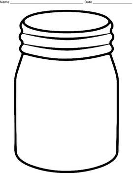 Printable Blank Canning Mason Jar Templates by HenRyCreated | TPT