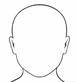 Printable Blank Face / Portrait Template Outline Perfect f