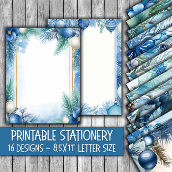 Printable Vintage Christmas Stationery