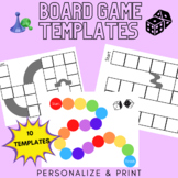 Printable Board Game Templates (PDF/JPEG/PNG Files)