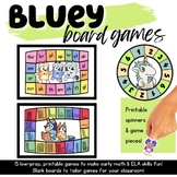 Printable Board Games  |  Math & ELA  |  Bluey