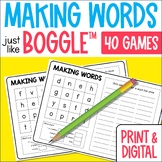 Just like Boggle! Word Work Activities for Spelling Words 