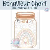 Printable Boho Rainbow Reward Jar Behaviour Chart
