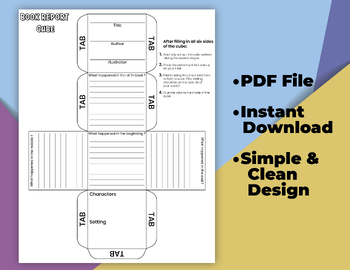 Book Review Printable, Instant Download PDF