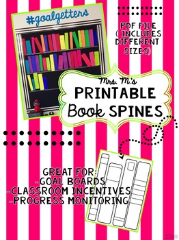 Preview of Printable Book Spines for Bookshelf Bulletin Boards