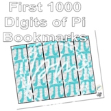 Printable Bookmark: First 1000 Digits of Pi