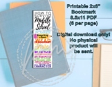 Printable Bookmark: How to Survive Middle School