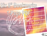 Printable Bookmarks: Sunset Motivation Theme