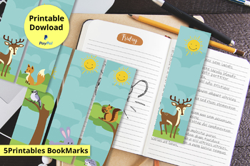 Preview of Printable Bookmarks Template,symbols Bookmarks,Printable Bookmarks Set,bookmark
