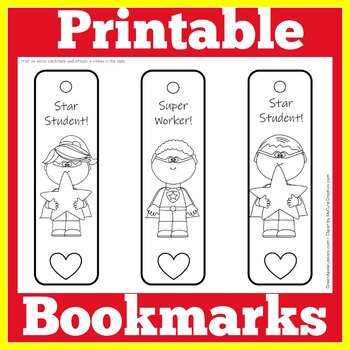 bookmarks printable bookmark template by green apple lessons