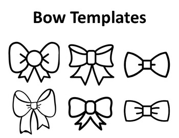 Printable Bow Template Bow Template Christmas Bow Template Bow Tie Template