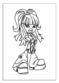 Printable Bratz Coloring Pages for Kids: Where Fashionable Adventures Begin
