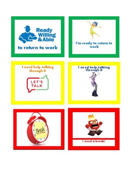 Printable Break Card Visuals By Heather Shauver Tpt