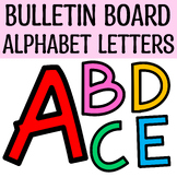 Printable Bright Bulletin Board Large Alphabet Letters,Col