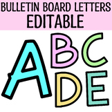 Printable Bright Bulletin Board Large Alphabet Letters, Co