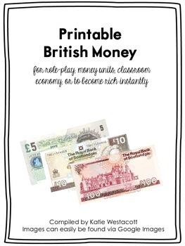 printable play money teaching resources teachers pay teachers