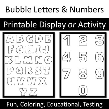 test bubble font