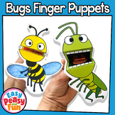 Printable Bug Puppets, Insect Crafts Templates; Bee, Butte