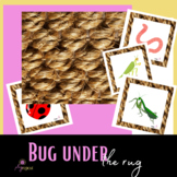 Printable Bug under the rug table version for focus and memory