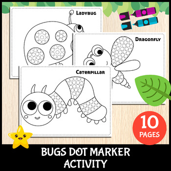 Preview of Printable Bugs & Insects Dot Marker | Do-A-Dot Preschool Activity For Toddler